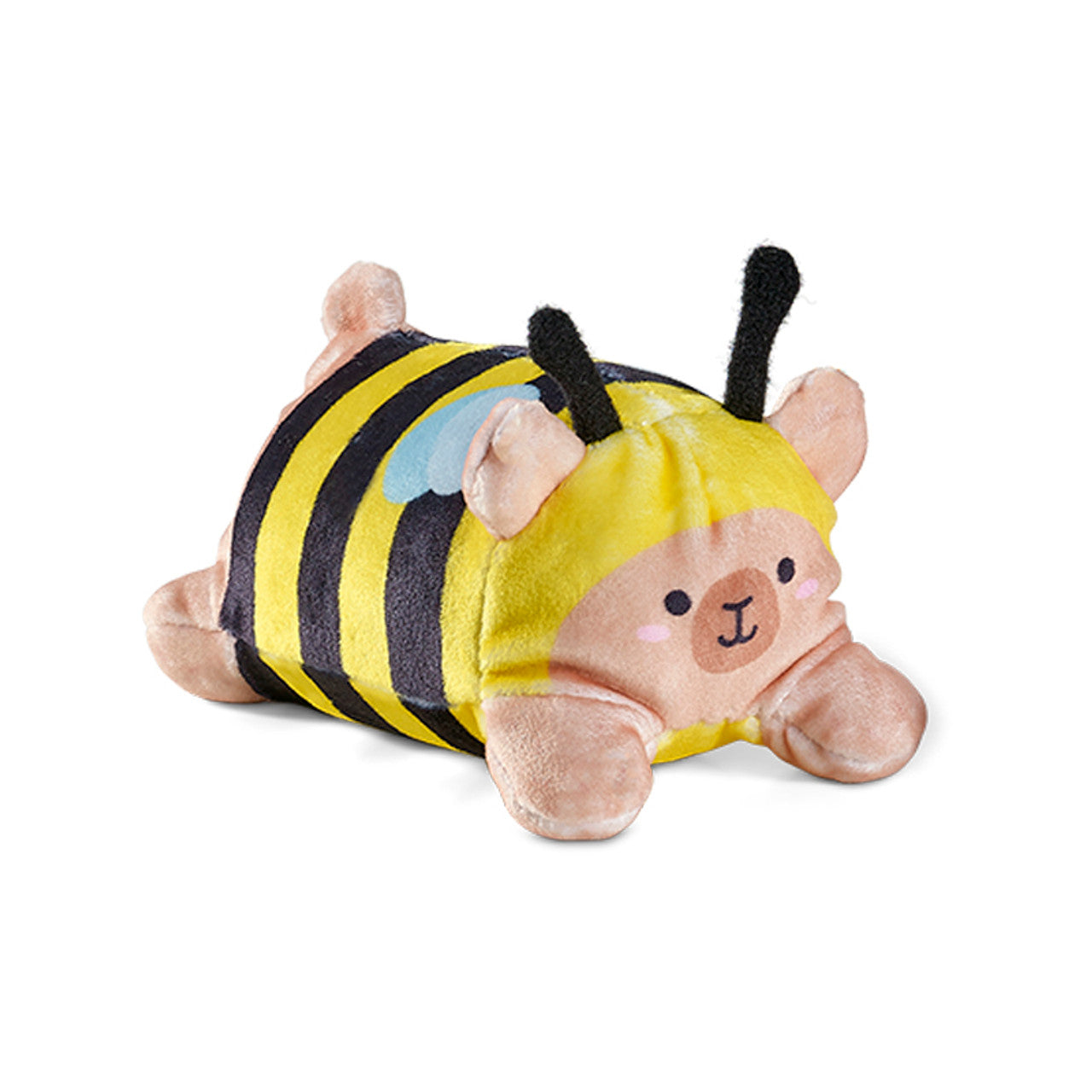 Cute Sand-A-Roos Sensory Plush bee character with soft fabric and a friendly design.