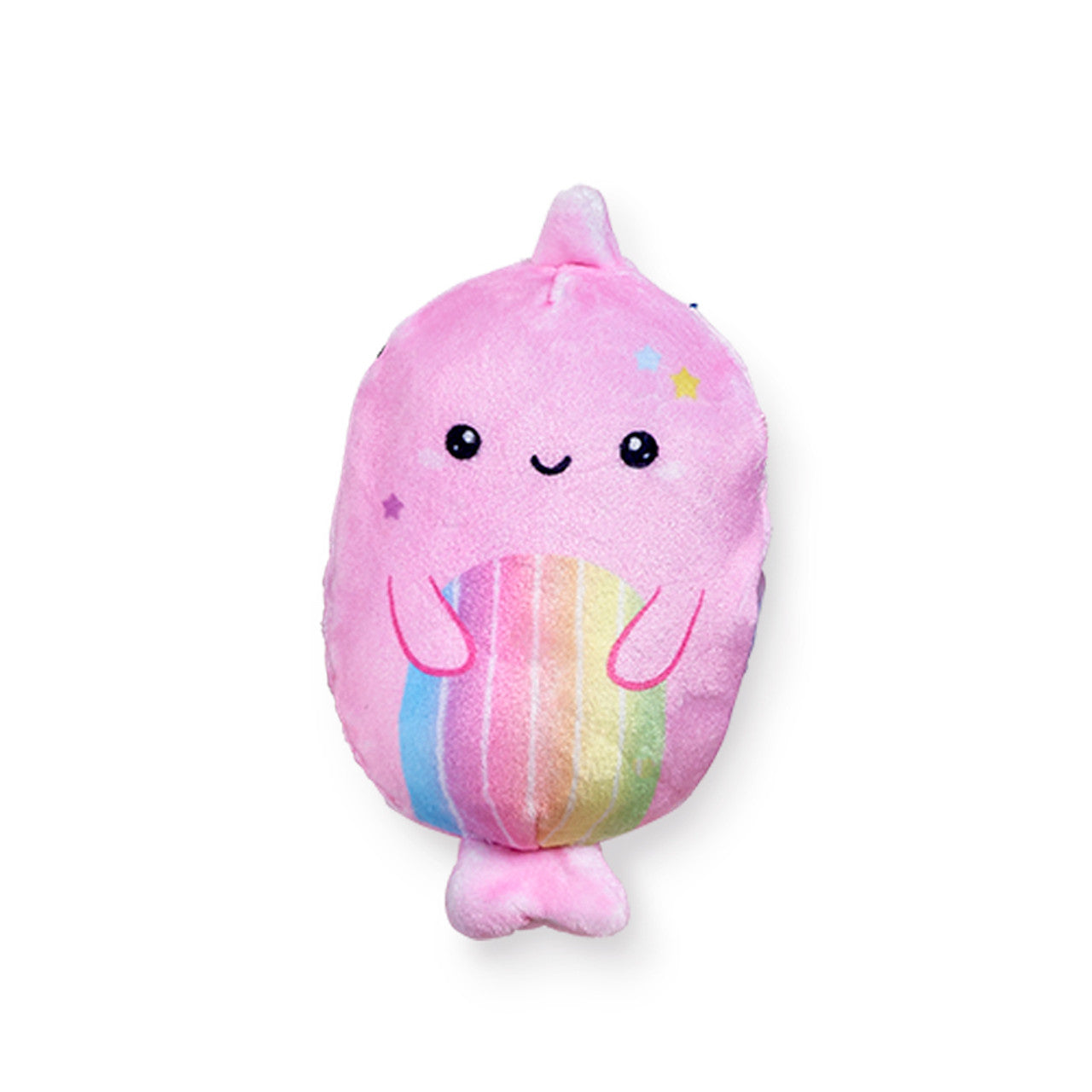 Bubble Stuffed Squishy Friends - Sea Life Edition - Nina the Narwhal Light Pink