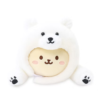 Anirollz Winter Polar Bear Bunniroll Small Outfitz Plush