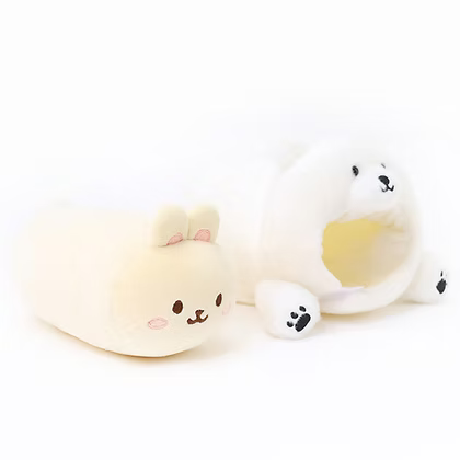 Anirollz Winter Polar Bear Bunniroll Small Outfitz Plush