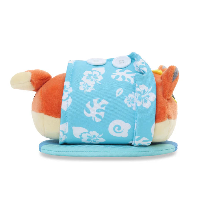 Anirollz Aloha Blue Hawaiian Shirt Foxiroll 6" Small Outfitz Plush