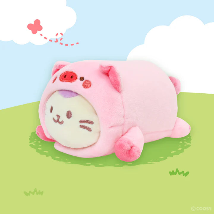 Anirollz in Animal Pig Lavender Kittiroll 6" Small Outfitz Plush