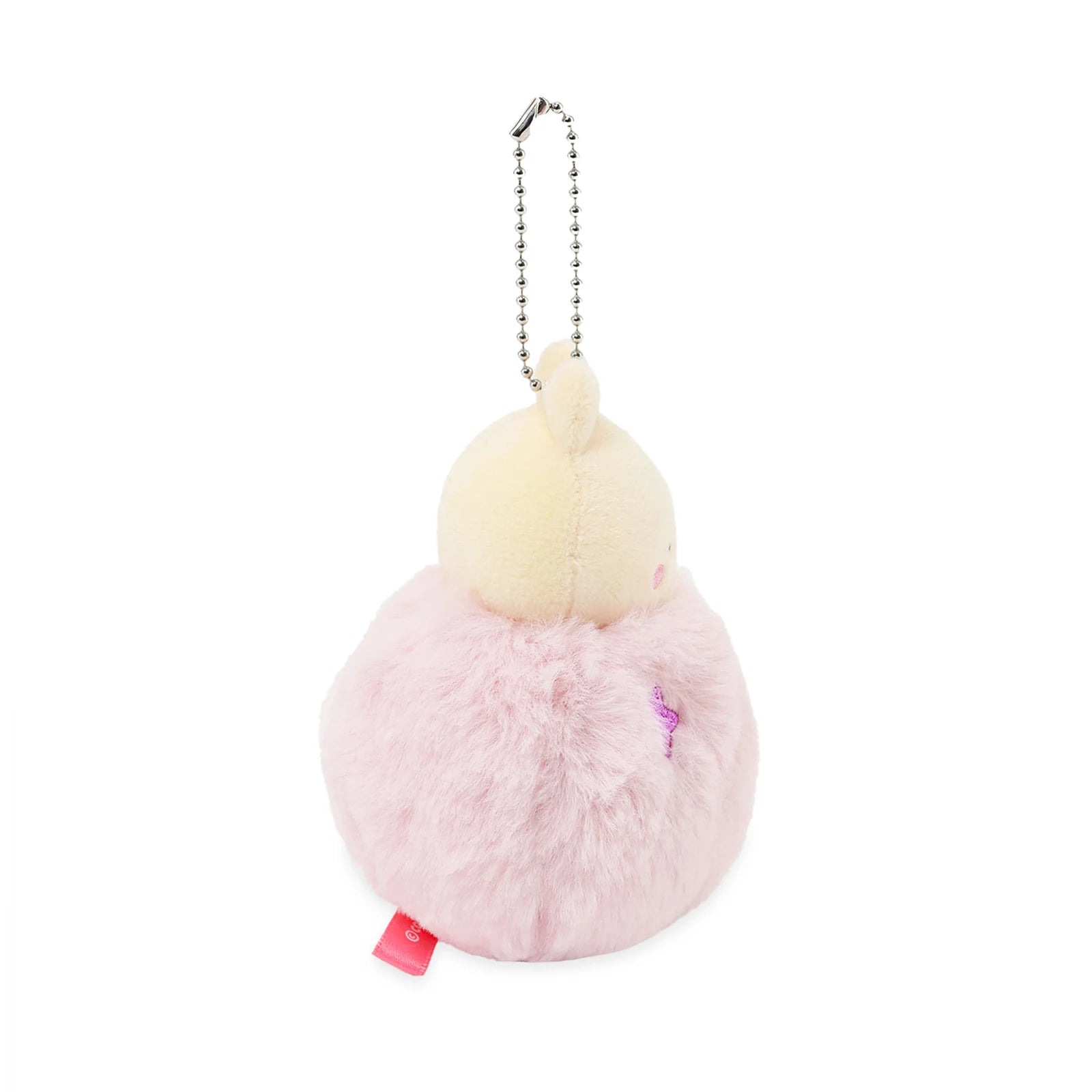 Side view Fluffy Ball Bunniroll Plush Charm