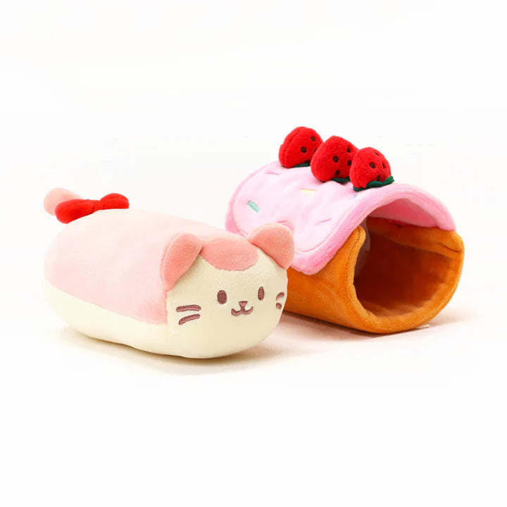 Anirollz Strawberry Rollcake Kittiroll 6" Small Outfitz Plush