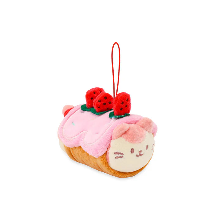 Anirollz Rollcake Kittiroll 4" Plush Keychain