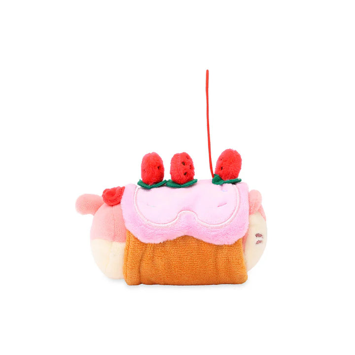 Anirollz Rollcake Kittiroll 4" Plush Keychain