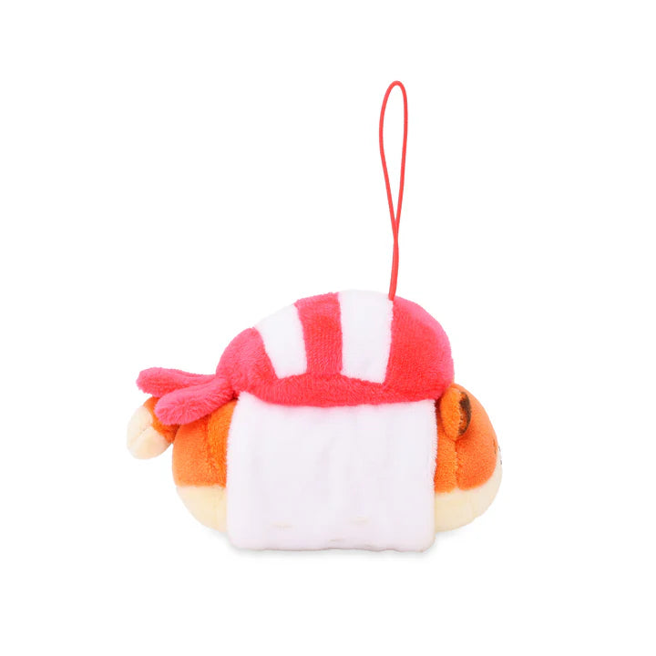 Anirollz Shrimp Sushi Foxiroll 4" Plush Keychain