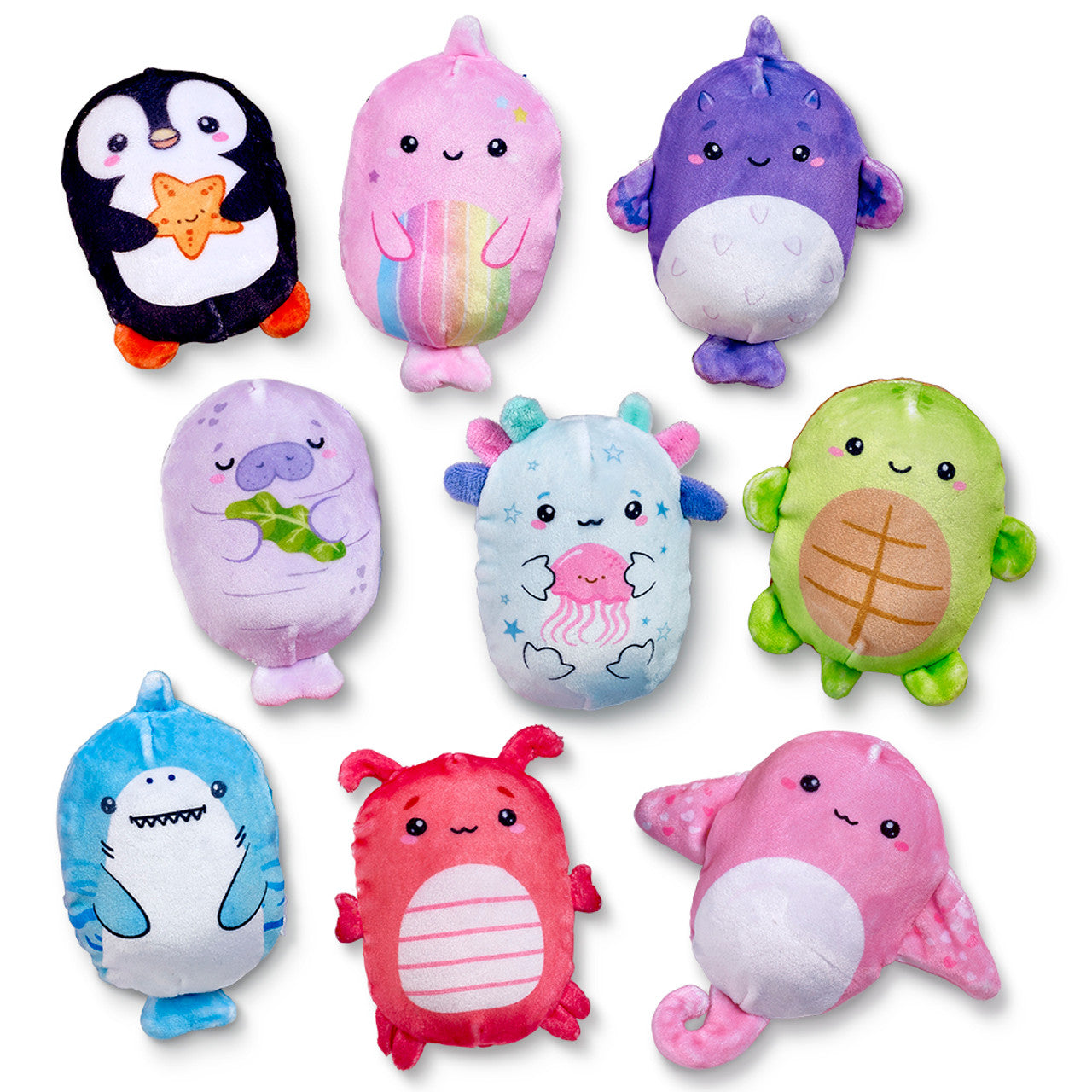 Bubble Stuffed Squishy Friends - Sea Life Edition - Full Collection
