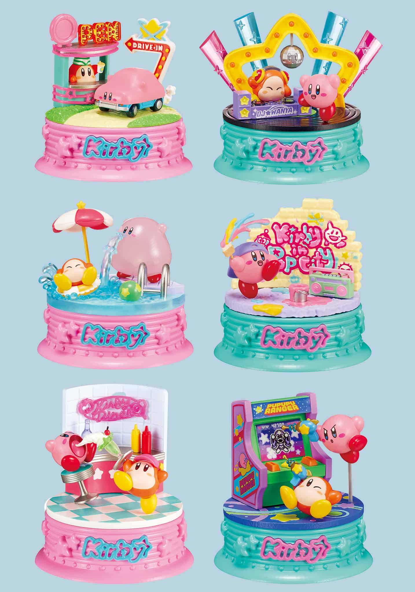 Kirby in Pop City Blind Box Re-Ment packaging display