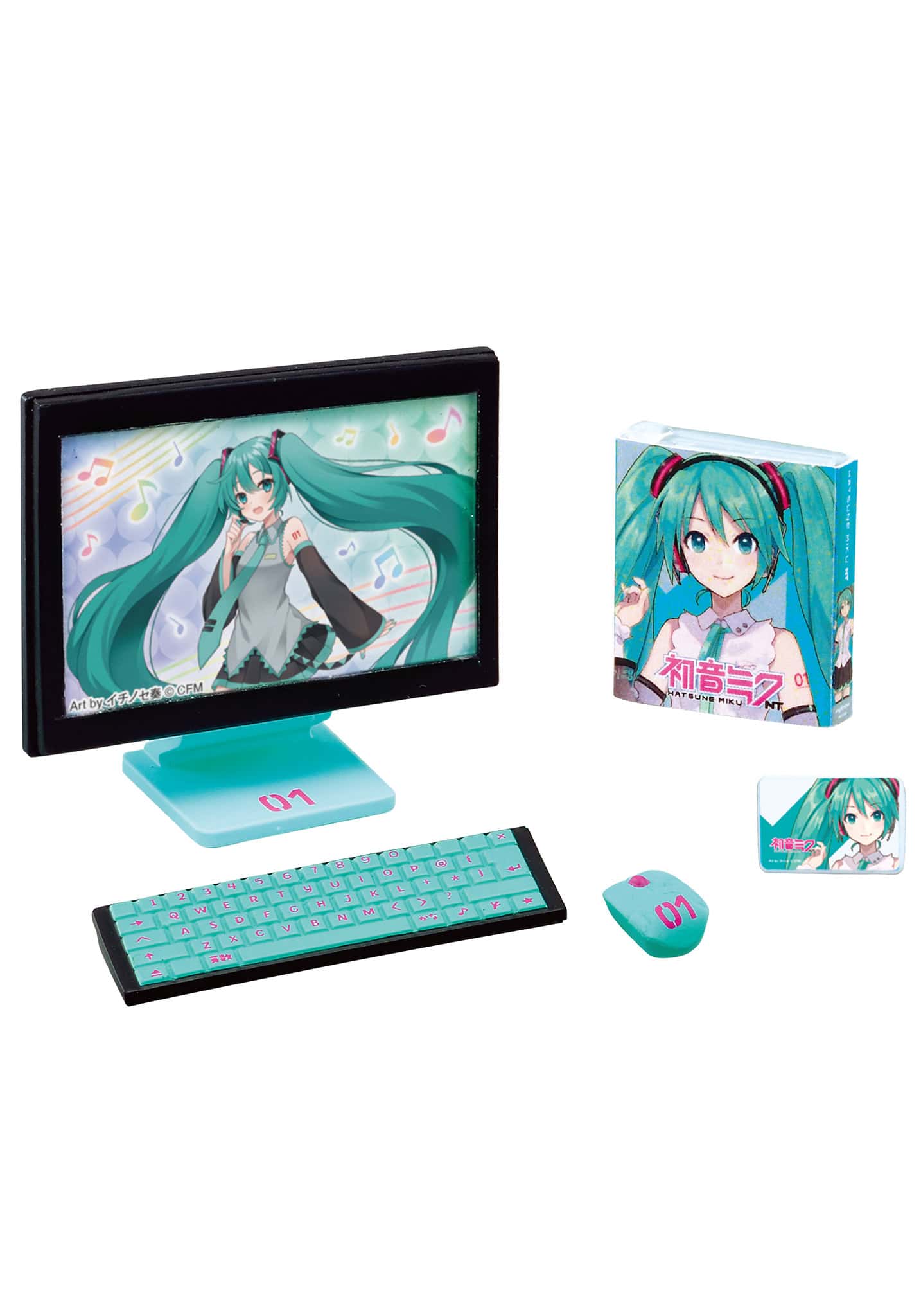 Miku Miku Room Blind Box by Re-Ment packaging display