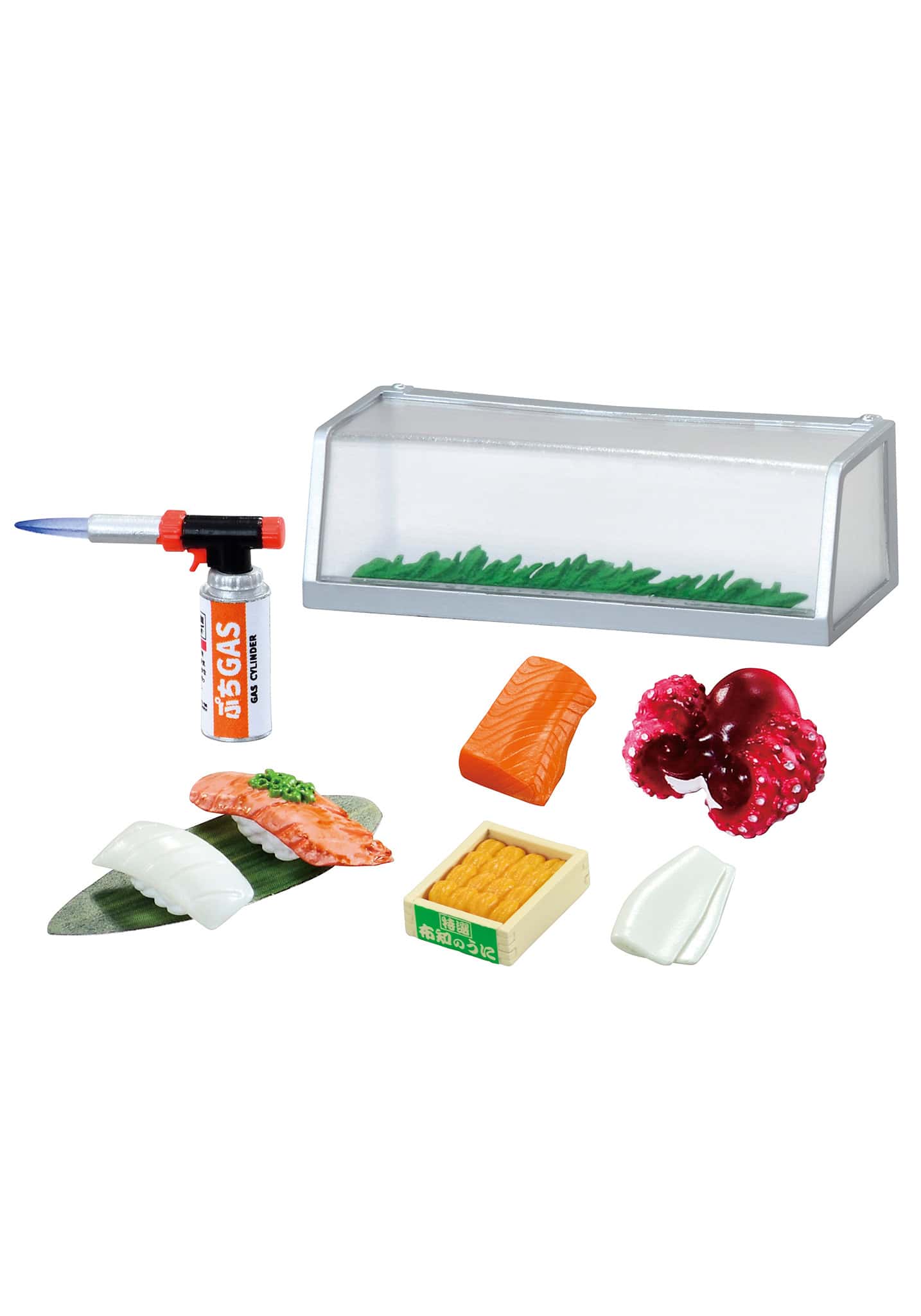 Sushi Restaurant Blind Box by Re-Ment packaging display