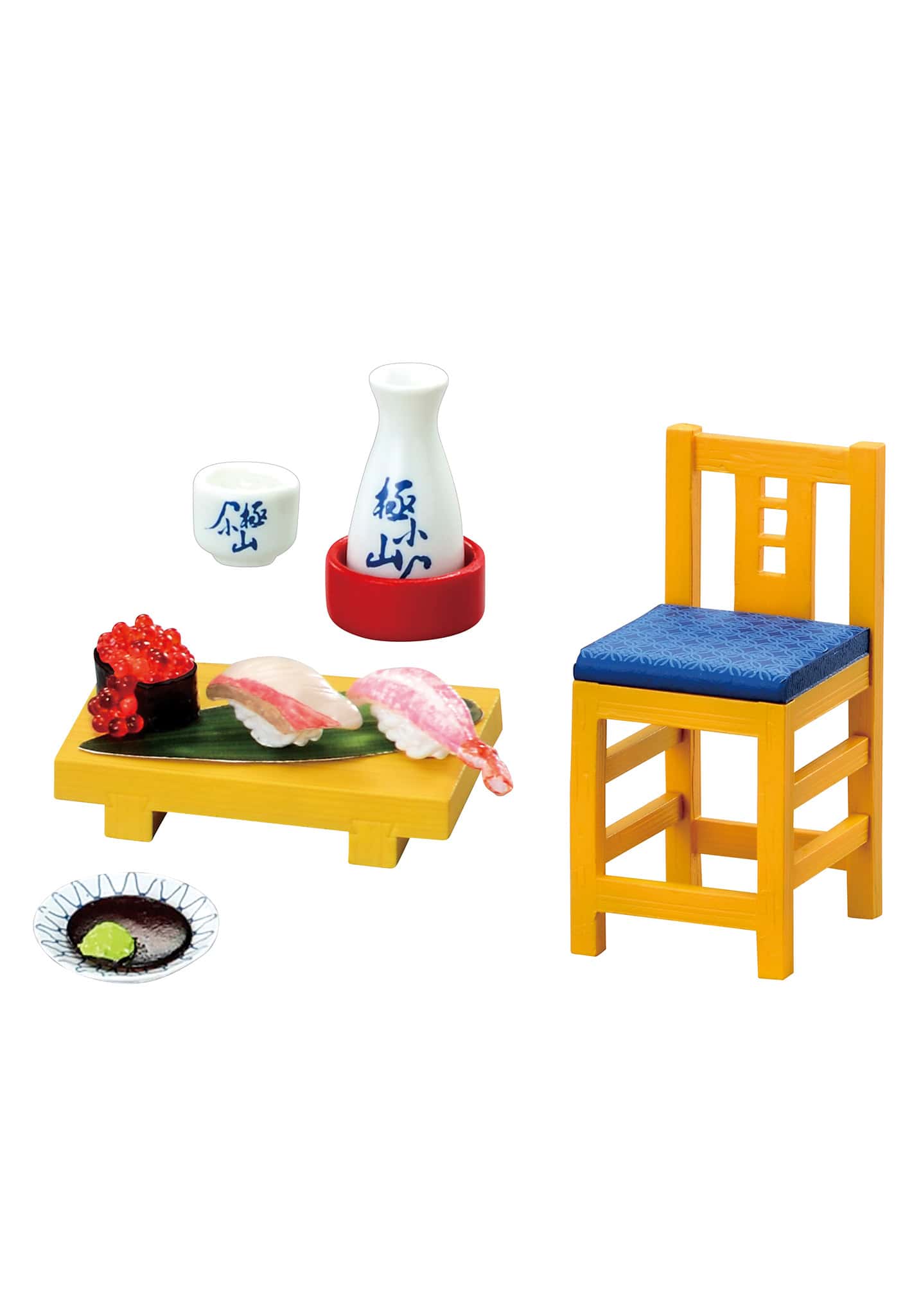 Sushi Restaurant Blind Box by Re-Ment packaging display