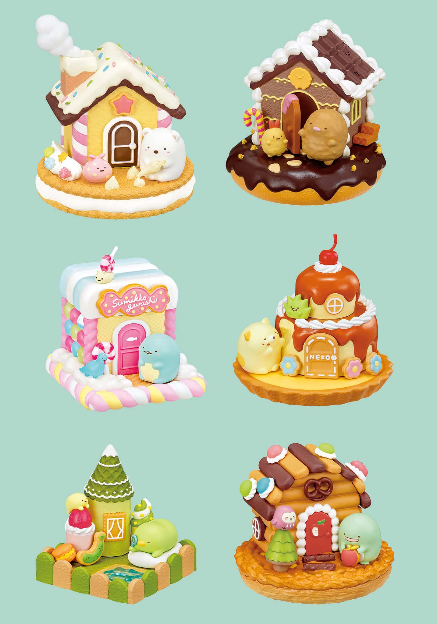 Sumikkogurashi Candy House Blind Box Re-Ment packaging display